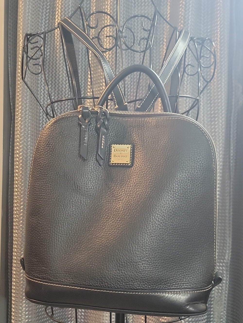 Dooney & Bourke Black Leather Backpack